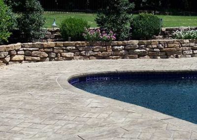 Stone Pool & Retaining Wall