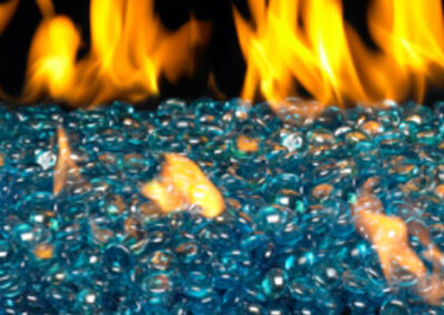 Contemporary Glass Fireplace