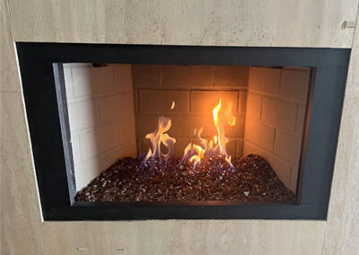 Contemporary Glass Fireplace